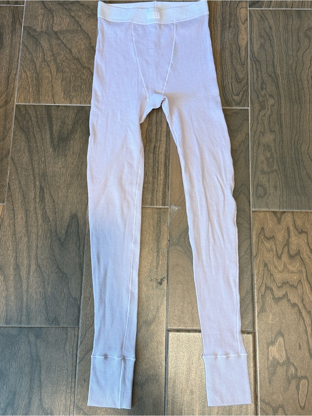 SKIMS Kids Pale Pink Thermal Leggings
